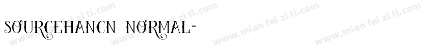 sourcehancn normal字体转换
